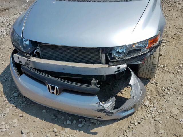 2HGFG12287H556347 - 2007 HONDA CIVIC DX SILVER photo 9