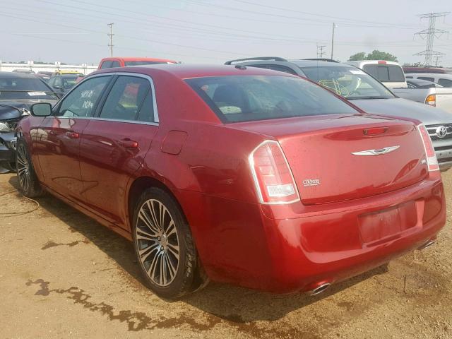 2C3CCABG4EH189893 - 2014 CHRYSLER 300 S RED photo 3