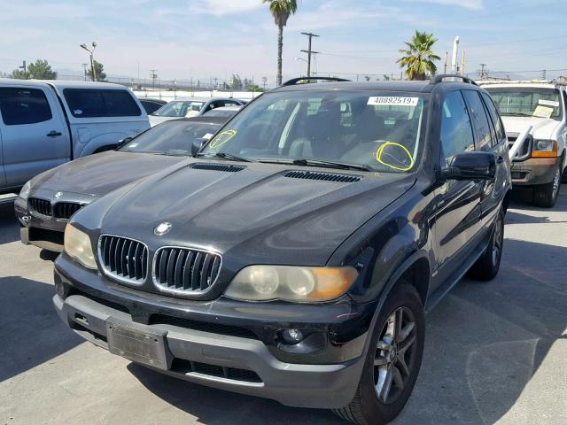 5UXFA13506LY45456 - 2006 BMW X5 3.0I BLACK photo 2