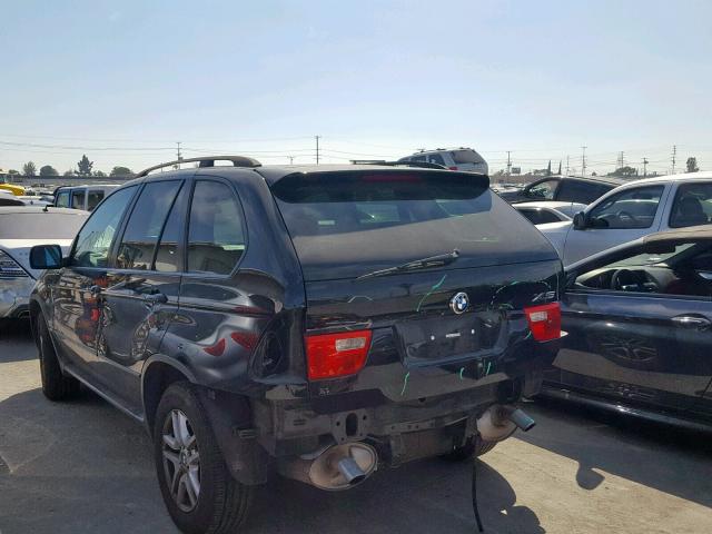 5UXFA13506LY45456 - 2006 BMW X5 3.0I BLACK photo 3