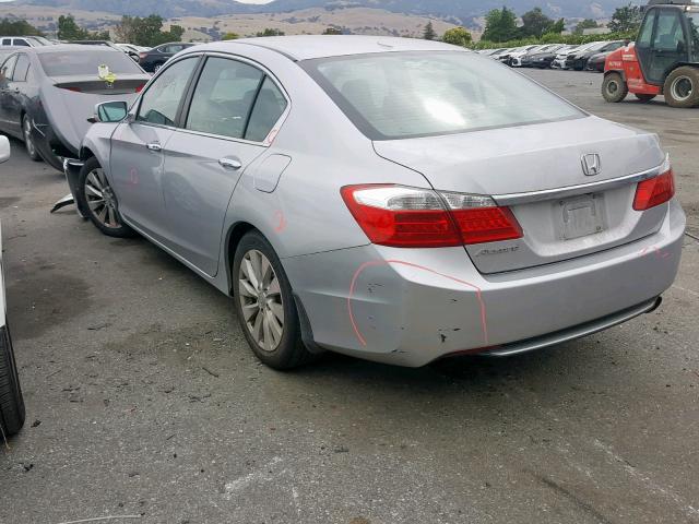 1HGCR2F88DA070925 - 2013 HONDA ACCORD EXL SILVER photo 3