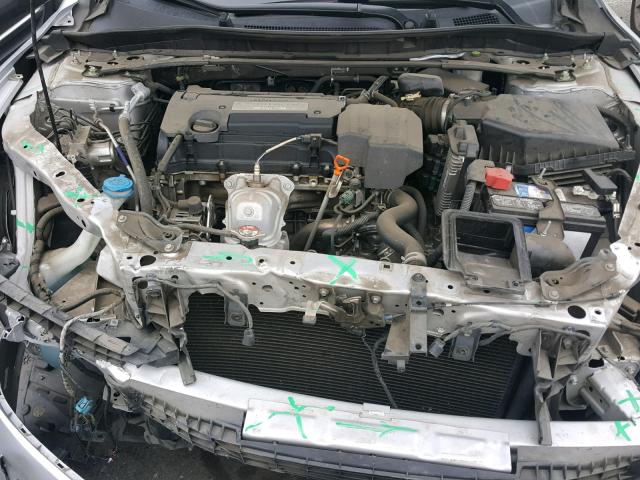 1HGCR2F88DA070925 - 2013 HONDA ACCORD EXL SILVER photo 7