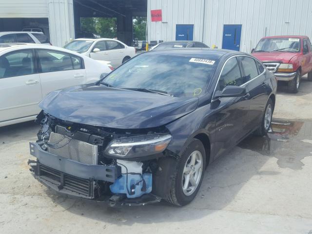 1G1ZB5ST9HF239649 - 2017 CHEVROLET MALIBU LS BLUE photo 2