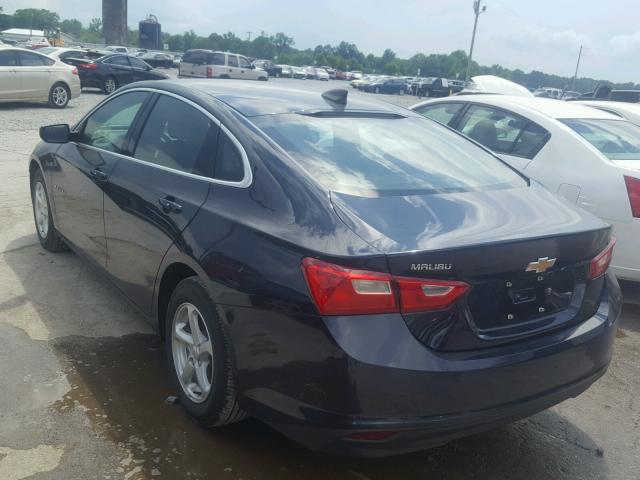 1G1ZB5ST9HF239649 - 2017 CHEVROLET MALIBU LS BLUE photo 3