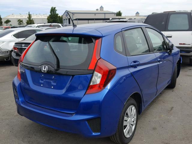 3HGGK5H53HM710381 - 2017 HONDA FIT LX BLUE photo 4