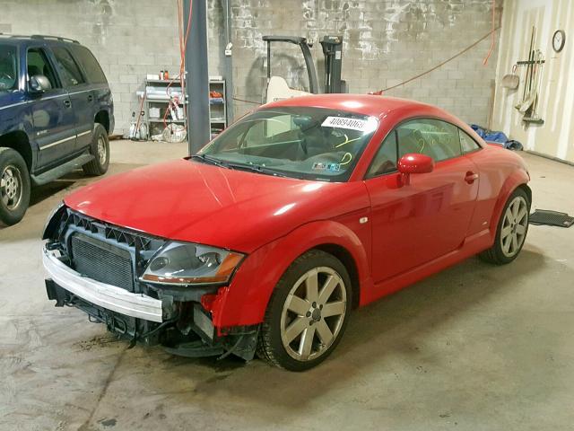 TRUWF28N651001844 - 2005 AUDI TT 3.2 QUA RED photo 2