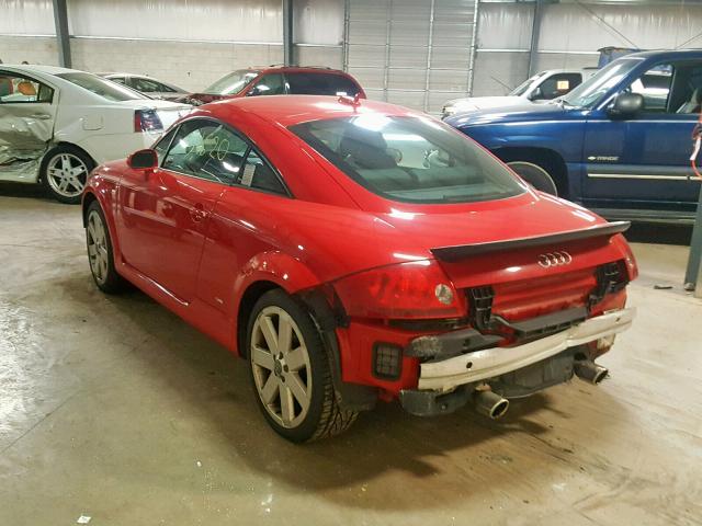 TRUWF28N651001844 - 2005 AUDI TT 3.2 QUA RED photo 3