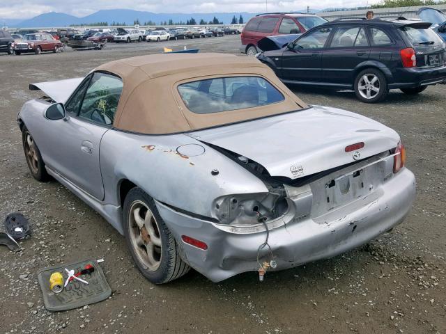 JM1NB3538Y0155475 - 2000 MAZDA MX-5 MIATA SILVER photo 3