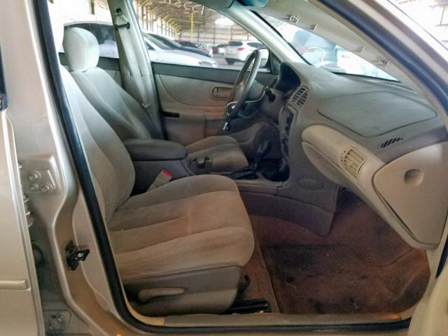 1G3WH52H21F219964 - 2001 OLDSMOBILE INTRIGUE G TAN photo 5