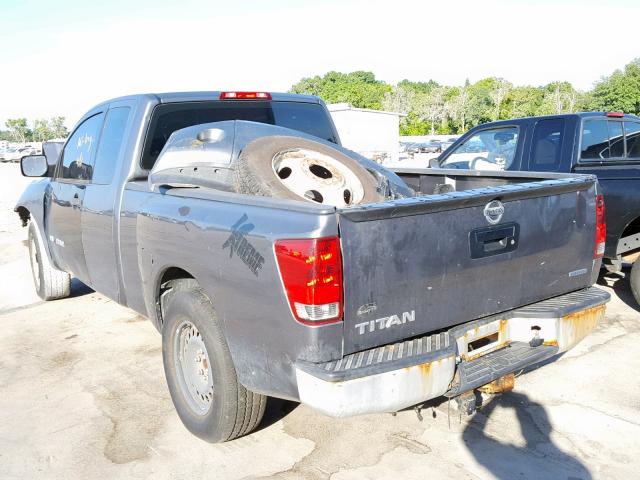 1N6BA0CHXDN312419 - 2013 NISSAN TITAN S GRAY photo 3