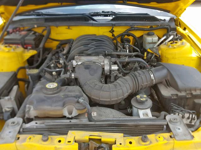 1ZVHT82H665254347 - 2006 FORD MUSTANG GT YELLOW photo 7