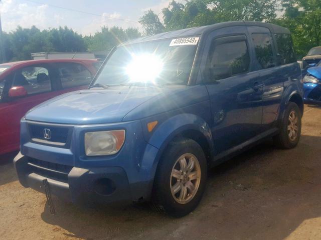 5J6YH18766L012836 - 2006 HONDA ELEMENT EX BLUE photo 2