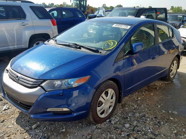 JHMZE2H54BS008340 - 2011 HONDA INSIGHT LX BLUE photo 2