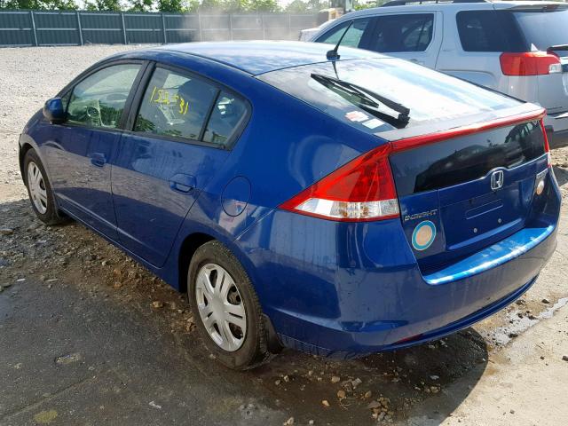 JHMZE2H54BS008340 - 2011 HONDA INSIGHT LX BLUE photo 3