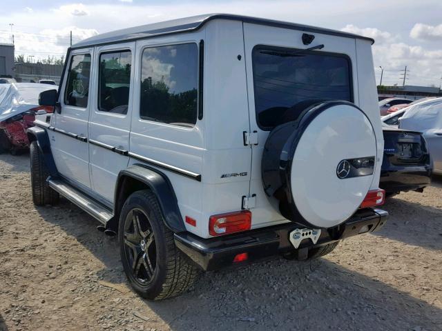 WDCYC7DH6JX290959 - 2018 MERCEDES-BENZ G 63 AMG WHITE photo 3