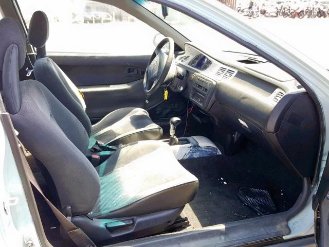 2HGEJ2223SH544943 - 1995 HONDA CIVIC DX BLUE photo 5