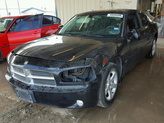 2B3CA3CV1AH290928 - 2010 DODGE CHARGER SX BLACK photo 2