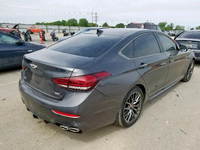 KMHGN4JB2KU292832 - 2019 GENESIS G80 BASE CHARCOAL photo 4