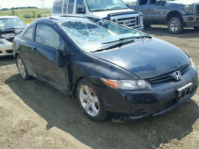 2HGFG11978H009277 - 2008 HONDA CIVIC EXL BLACK photo 1