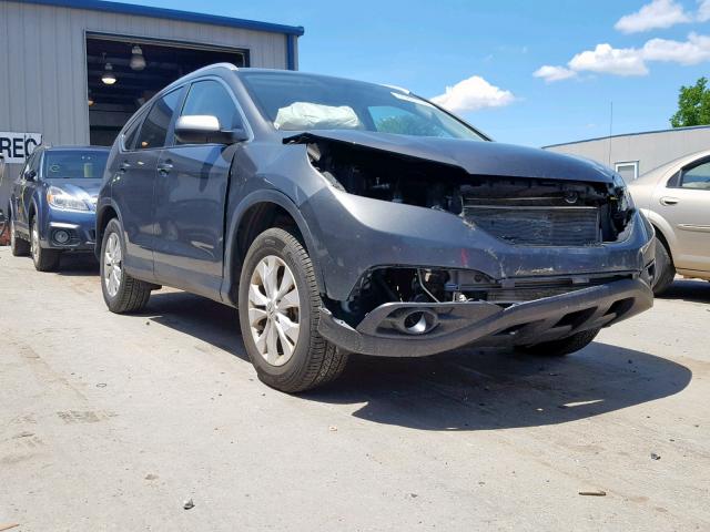 2HKRM4H7XEH709131 - 2014 HONDA CR-V EXL GRAY photo 1