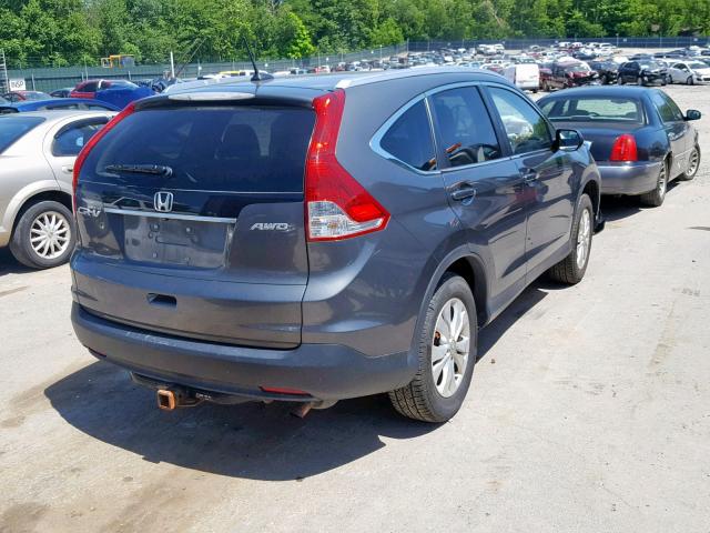 2HKRM4H7XEH709131 - 2014 HONDA CR-V EXL GRAY photo 4