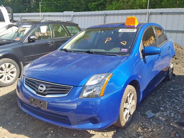 3N1AB6AP7CL679305 - 2012 NISSAN SENTRA 2.0 BLUE photo 2