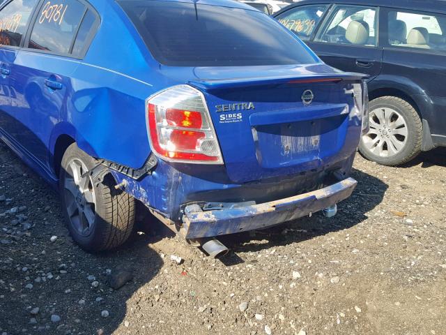 3N1AB6AP7CL679305 - 2012 NISSAN SENTRA 2.0 BLUE photo 9