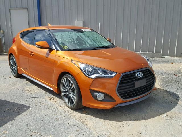 KMHTC6AEXGU304114 - 2016 HYUNDAI VELOSTER T ORANGE photo 1