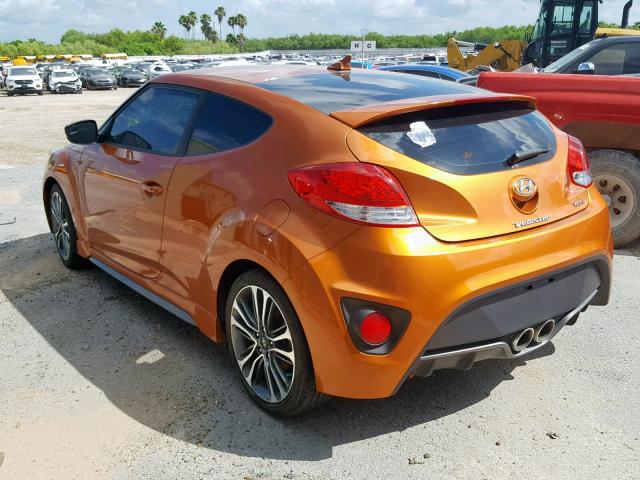 KMHTC6AEXGU304114 - 2016 HYUNDAI VELOSTER T ORANGE photo 3