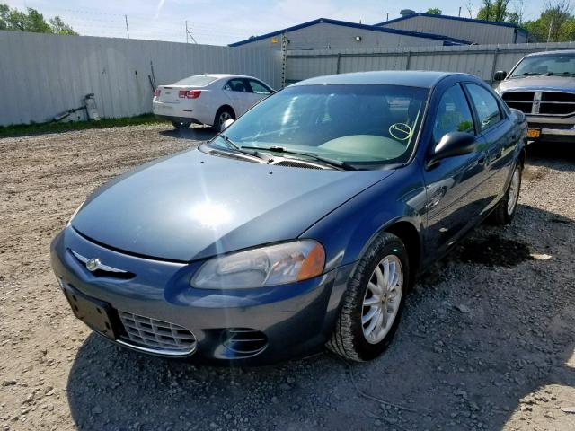 1C3EL46T53N508174 - 2003 CHRYSLER SEBRING LX BLUE photo 2