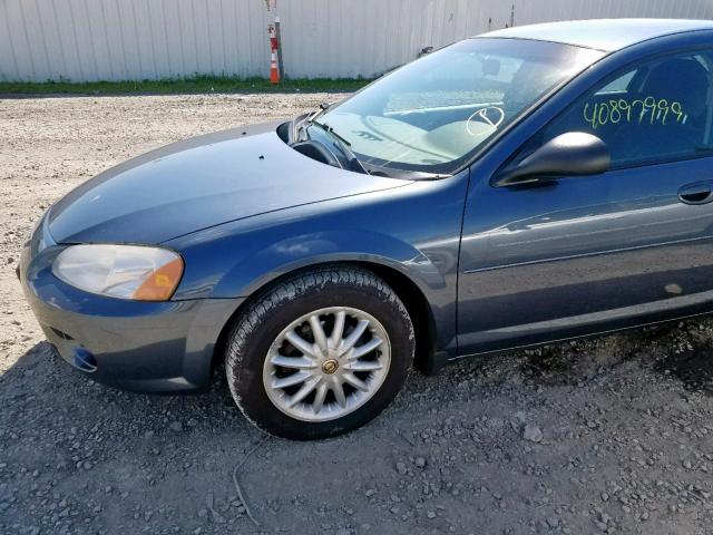 1C3EL46T53N508174 - 2003 CHRYSLER SEBRING LX BLUE photo 9