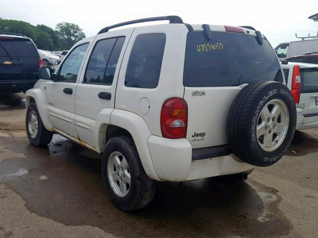 1J4GL58K54W320033 - 2004 JEEP LIBERTY LI WHITE photo 3