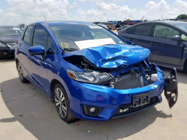 JHMGK5H79GX044991 - 2016 HONDA FIT EX BLUE photo 1