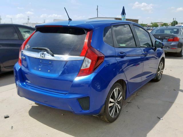 JHMGK5H79GX044991 - 2016 HONDA FIT EX BLUE photo 4