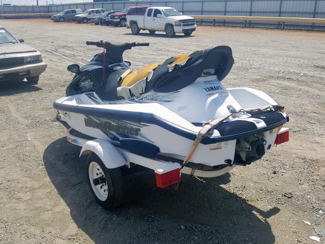 YAMA2678D898 - 1998 YAMAHA WAVERUNNER WHITE photo 3