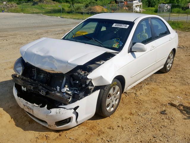 KNAFE222795644730 - 2009 KIA SPECTRA EX WHITE photo 2