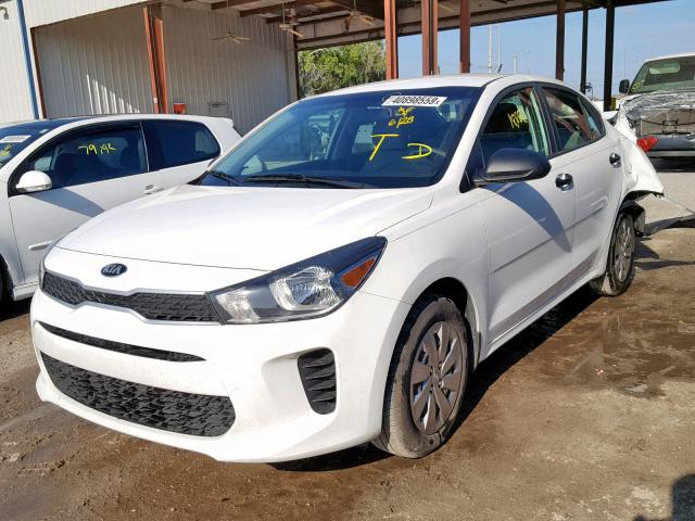 3KPA24AB9JE079778 - 2018 KIA RIO LX WHITE photo 2