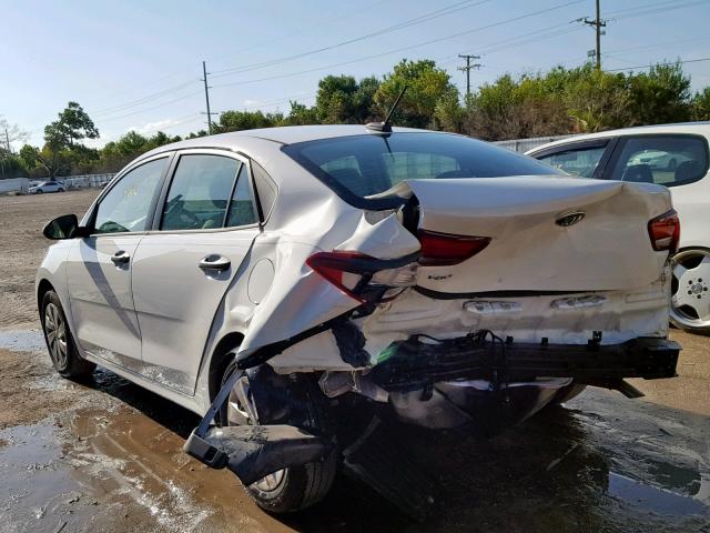 3KPA24AB9JE079778 - 2018 KIA RIO LX WHITE photo 3