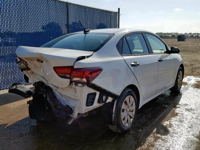 3KPA24AB9JE079778 - 2018 KIA RIO LX WHITE photo 4