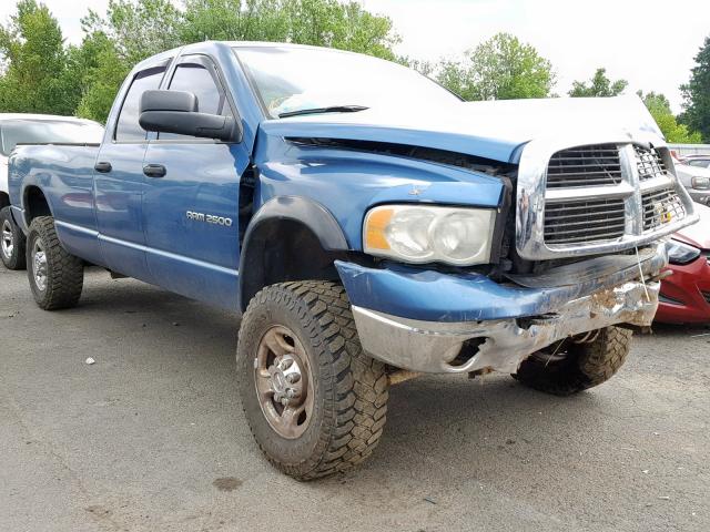 3D7KU28CX3G710732 - 2003 DODGE RAM 2500 S ლურჯი ფოტო 1
