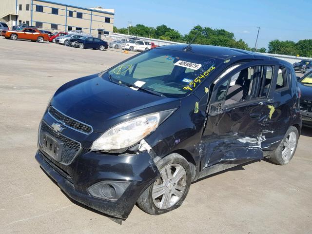 KL8CB6S99DC600972 - 2013 CHEVROLET SPARK LS BLACK photo 2