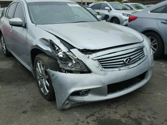 JN1CV6AR2AM452317 - 2010 INFINITI G37 SILVER photo 9