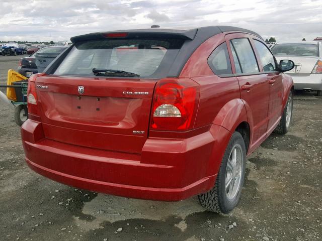 1B3CB4HA3AD650870 - 2010 DODGE CALIBER SX RED photo 4