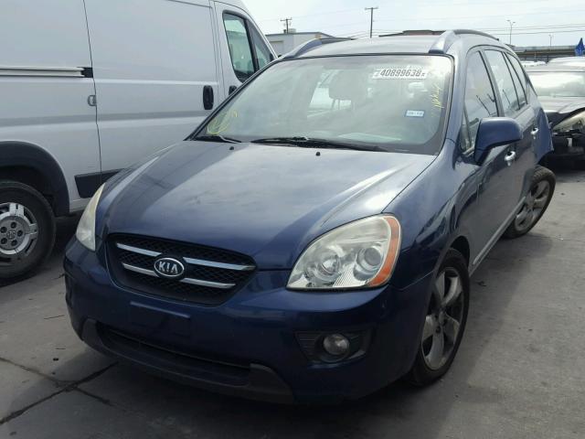 KNAFG526677040635 - 2007 KIA RONDO LX BLUE photo 2