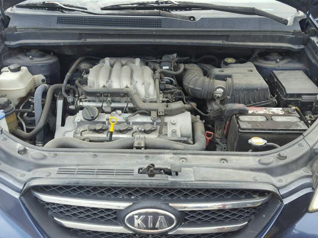 KNAFG526677040635 - 2007 KIA RONDO LX BLUE photo 7