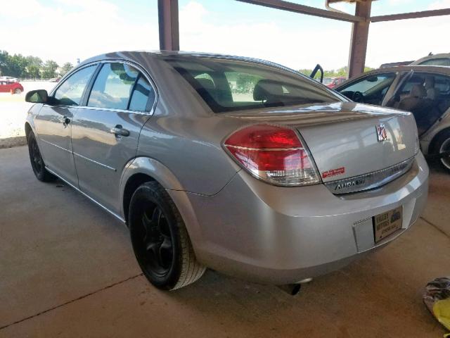 1G8ZS57B78F221720 - 2008 SATURN AURA XE SILVER photo 3