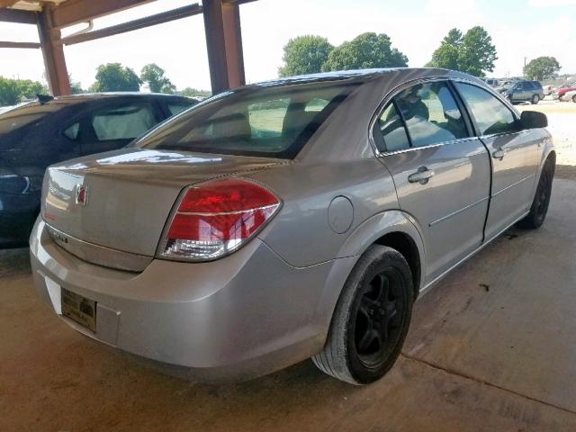 1G8ZS57B78F221720 - 2008 SATURN AURA XE SILVER photo 4