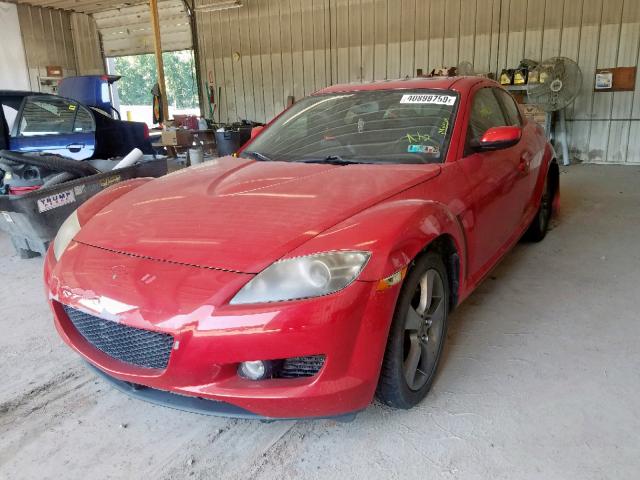 JM1FE173X40113476 - 2004 MAZDA RX8 RED photo 2