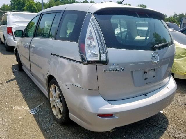 JM1CR293980322224 - 2008 MAZDA 5 SILVER photo 3