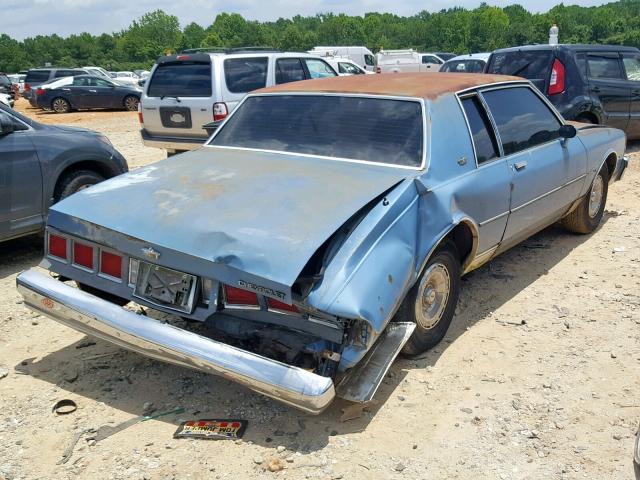 1G1AN47J8CJ112256 - 1982 CHEVROLET CAPRICE CL BLUE photo 4